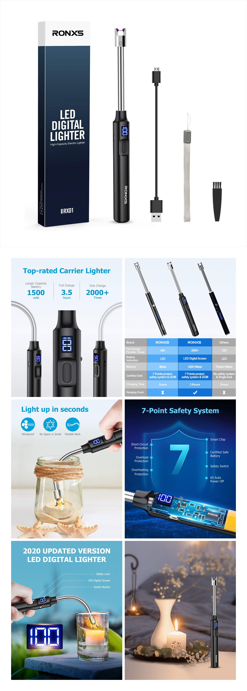USB电动打火机主图拍照精修设计